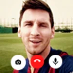 lionel messi fake video call android application logo